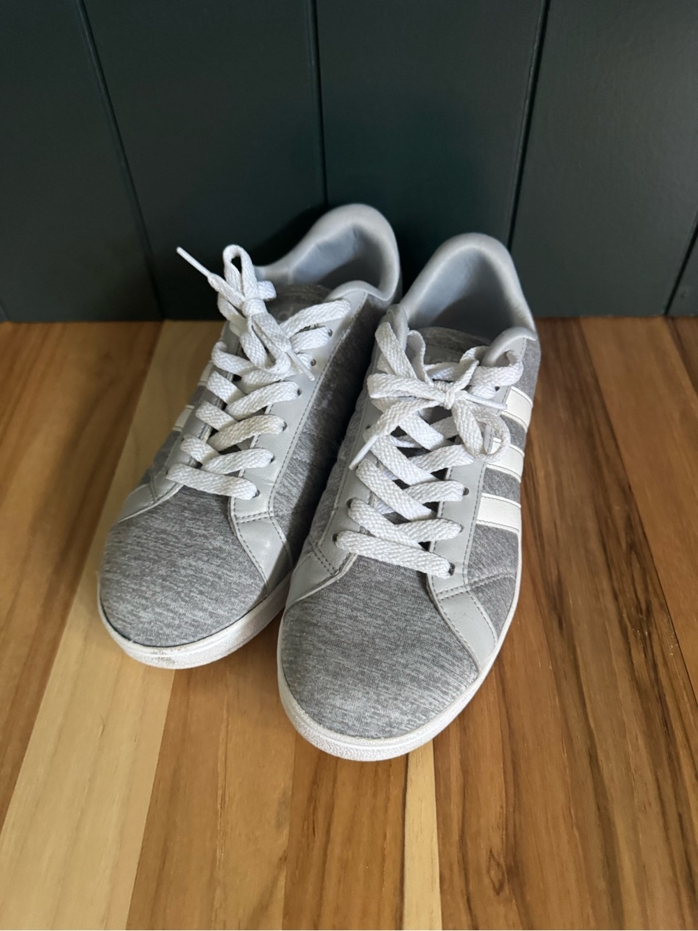 adidas Gray and White Casual Sneakers
